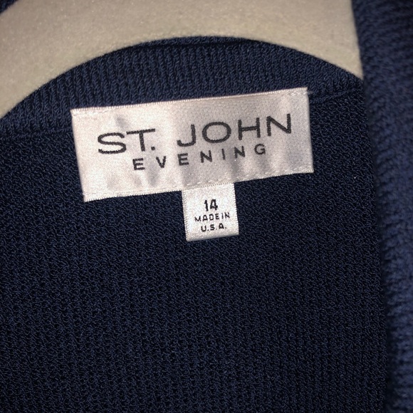 St. John Navy Blue 3-Piece Pantsuit - Picture 2 of 10